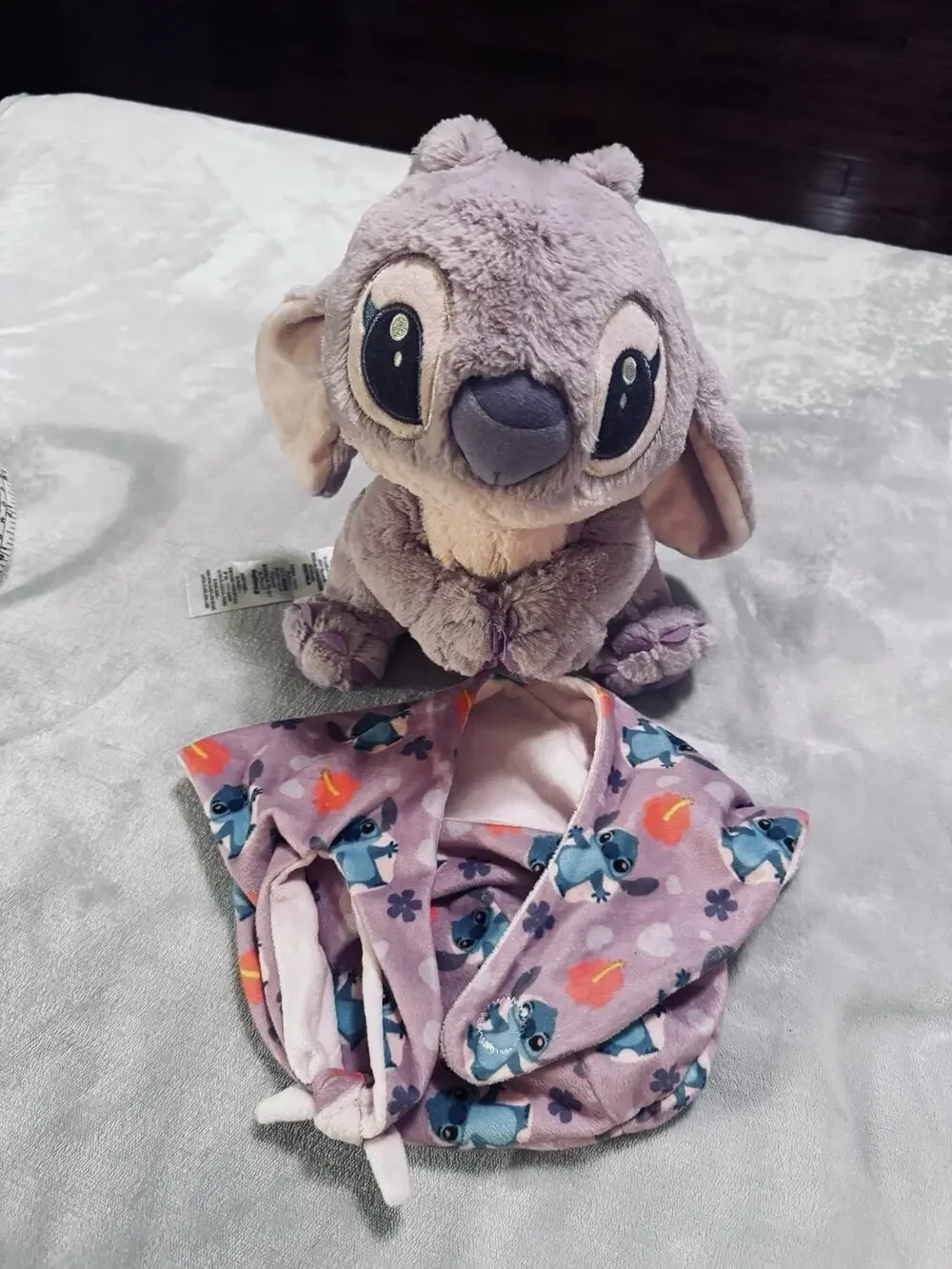 Disney Parks Babies Lilo and Stitch - Angel in a Blanket Pouch Plush